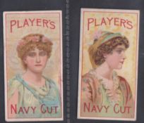 Cigarette cards, Player's, Advertisement Cards, two cards both showing Beauties, ref. H338