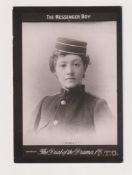 Cigarette card, Millhoff, Theatre Advertisement Card (with arms or flags of institutions back), '