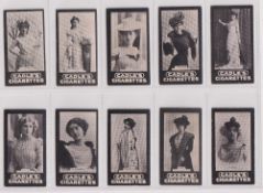 Cigarette cards, Cadle, Actresses 'BLARM' (set, 20 cards) (1 with slight mark to back o/w gd/vg)