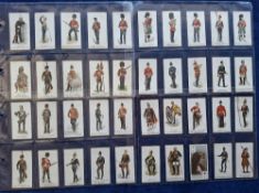 Cigarette cards, Gallaher, 89 cards, Beauties p/c inset (12), Types of British Soldiers (39, various
