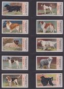 Cigarette cards, Edwards, Ringer & Bigg, 3 sets Dogs (Klondyke back) (23 cards), Musical