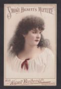 Cigarette card, Hignett's, Counter Display Cards - Beauties, ref. H708, picture no 9, 'Smoke