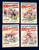 Trade issue, Topical Times, set of 4 miniature albums, featuring 100 Football Stars of 1930, Parts