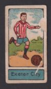Trade card, Holy Heads Football Rock, type card, no 51, Exeter City, scarce (front with scuff &