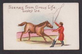 Cigarette card, Lusby, Scenes from Circus Life, ref. H264, picture no 22 (gd) (1)