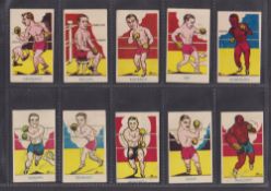 Trade cards, A&J Donaldson, Sports Favourites, 15 cards all boxing subjects without 'copyright'