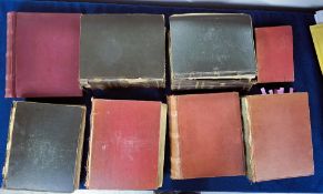 Cigarette cards, A stunning archival collection consisting of 7 large & 1 small books, each page