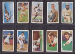 Cigarette cards, four sets, Ogden's, Champions 1936 (50 cards, poor/gd) inc. Jesse Owens (scuff to