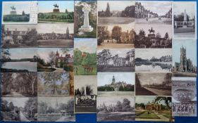Postcards, Hartley Wintney, Aldershot, Eversley etc. 50+ cards to include Aldershot Tattoo series (