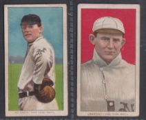 Cigarette card, USA, ATC, Baseball Series, T206, two type cards, McGraw & Crandall, both New York