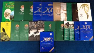Horseracing, The Grand National, a collection of 22 racecards all featuring the Grand National, a