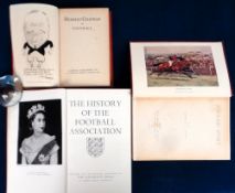 Football books, 3 hardbacked books, 'The History of the Football Association' published for the FA