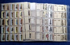 Cigarette / trade cards, 19 sets Railway related; Churchman Landmarks Railway Progress, Hill (2,