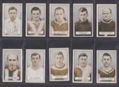 Cigarette cards, Gallaher, Famous Footballers (Green Back) (set, 100 cards) (gd)