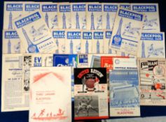 Football programmes, Blackpool FC, a collection of 36 Home and Away programmes 1959/60 including