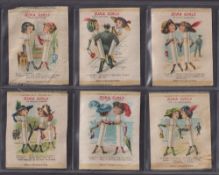 Tobacco silks, ATC, Zira Girls, 'L' size (set, 10 silks) (all with some staining / foxing, light