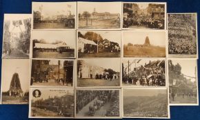 Postcards, Norwich, 16 RP cards to comprise 1911 Royal Visit of King George V (11) (Norwich
