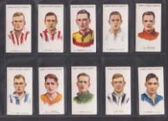 Cigarette cards, Lambert & Butler, Footballers 1930-1 (set 50 cards) (gen vg a few gd)