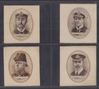 Tobacco silks, Phillips, British Admirals, 'X' size (23/24, missing Ad. Sir George Neville) (2