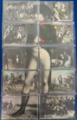 Postcards, Napoleon, a set of 10 cards to form a puzzle picture of the Emperor Napoleon. Made in