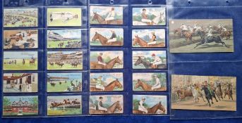 Cigarette / trade cards, Horse / Greyhound Racing, 9 sets; Anstie Racing Series 1st & 2nd series (