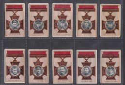Cigarette cards, Cohen Weenen, Victoria Cross Heroes 25/50 (numbers 51-75 inclusive) (mixed