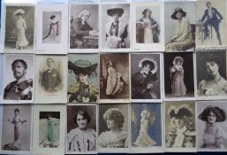 Postcards, 200 Postcards of Victorian/ Edwardian actors to include Pauline Chase, Mary Anderson,