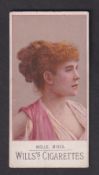 Cigarette card, Wills, Actresses (Typeset back), type card, Mdlle. Miska (gd) (1)