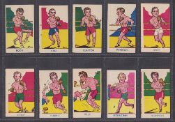 Trade cards, A&J Donaldson, Sports Favourites, 60 cards all boxing subjects with 'copyright' written