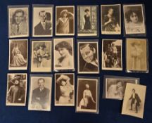 Postcards, Actors, approx. 200 cards, a few signed, a few facsimile signatures to include Zena and