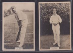 Cigarette cards, Phillips, Cricketers (Premium issue), four cards, all Middlesex, 47C Mann, 48C