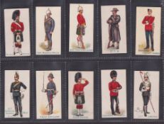 Cigarette cards, Anon, Home & Colonial Regiments (set, 40 cards) (some with toning to backs, gen.