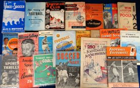Football, a collection of 30+ books, brochures and magazines, including 'Football All Round The