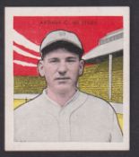 Trade card, USA, Tattoo Orbit, Baseball Card, 1933, type card, Arthur C Whitney, Philadelphia