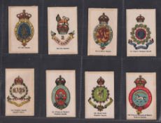 Tobacco silks, Singleton & Cole, Crests & Badges of the British Army, (46/110) (a few with sl