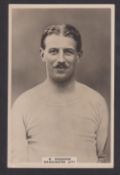 Cigarette card, Phillips, Footballers (Premium Issue), type card, no 522, M. Woosnam, Manchester