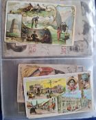 Trade cards & non inserts, USA, approx. 110 cards, many issuers including Arbuckle, Alden Fruit