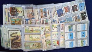 Trade cards, over 680 cards mainly Continental issues covering many subjects including