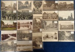 Postcards, Chislehurst, Walworth, Eltham, a selection of 21 cards to include fruit pickers, Avery