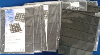 Coin Accessories, 12 packs of 8 unused ring binder coin pockets (size 2 x 20) (vg)