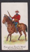 Cigarette card, W.R. Daniel, Colonial Troops (Brown Back), type card, Canadian North-West Mounted