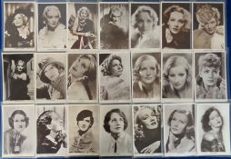 Postcards, Cinema, a collection 60 mainly female Hollywood iconic film stars inc. Dietrich (15),