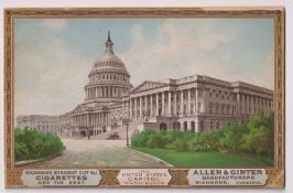 Tobacco advertising, USA, Allen & Ginter, a large shop advertising card with artist drawn colour