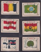 Trade cards, Spanish language issues, Gineral, Flags of the World 'L' size, 59 cards (gd/vg)