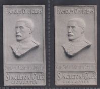 Cigarette cards, Singleton & Cole, Famous Officers, two cards, both no 6 General Sir H. L. Smith-