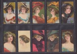 Cigarette cards, Canada, Anon, Beauties - Art Series (issued by ITC in Canada) (set, 30 cards) (gd)