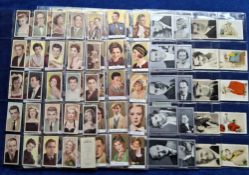 Trade cards, 7 sets; Barbers Tea Cinema & TV Stars (including Marilyn Monroe), De Beukalaer Film