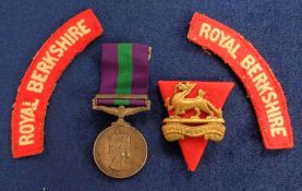 Militaria, Elizabeth II British General Service Medal with Cyprus Clasp awarded to 23248186 Pte R.T.