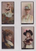 Cigarette cards, USA, Lorillard, Actresses, Burdick 264-1 (Black borders, 'Sensation' wording to
