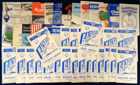Football programmes, Blackpool FC, a collection of 42 Home and Away programmes, 1956/57 inc. homes v